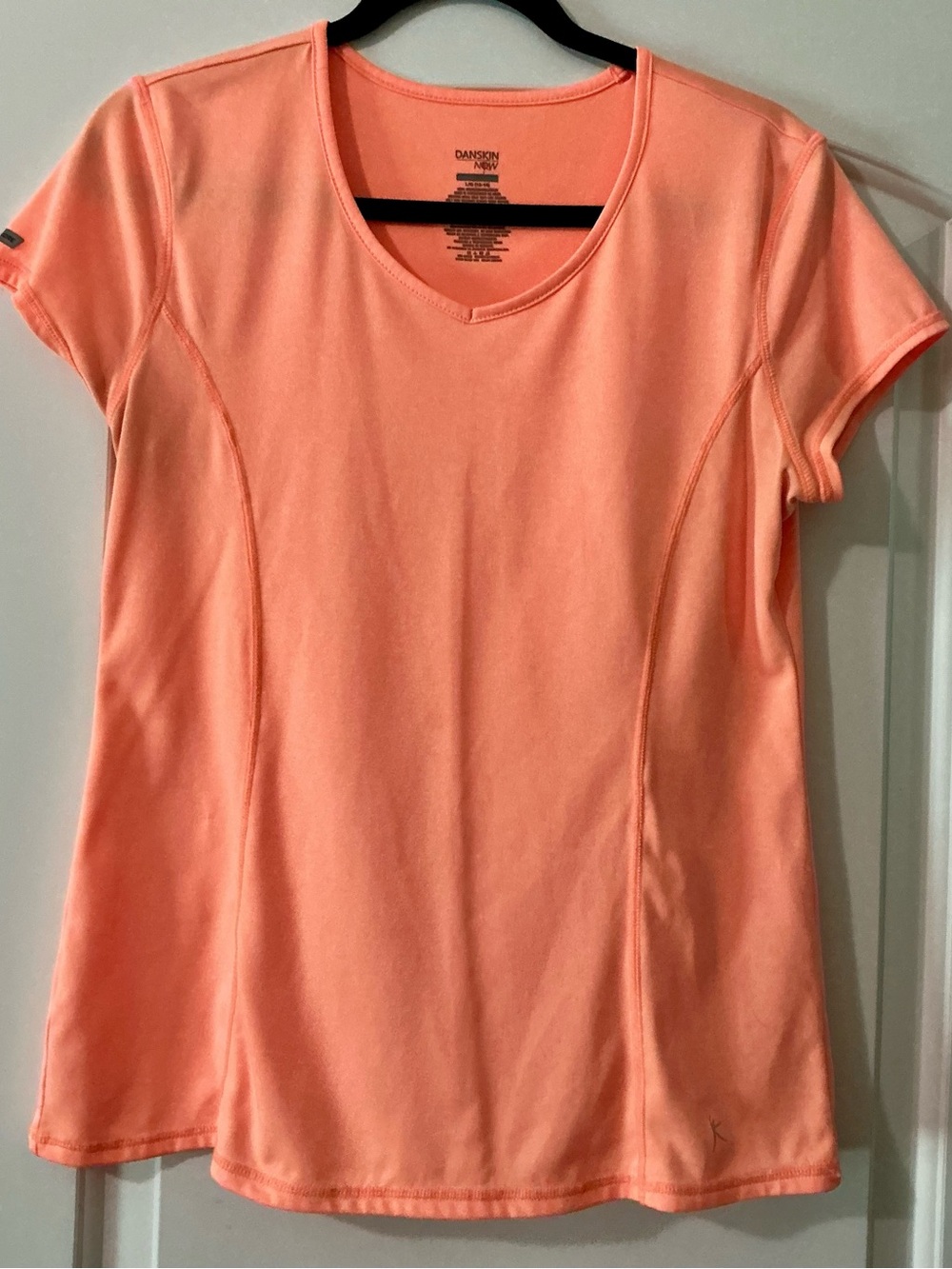 Danskin Peach Coral Short Sleeve Active Top